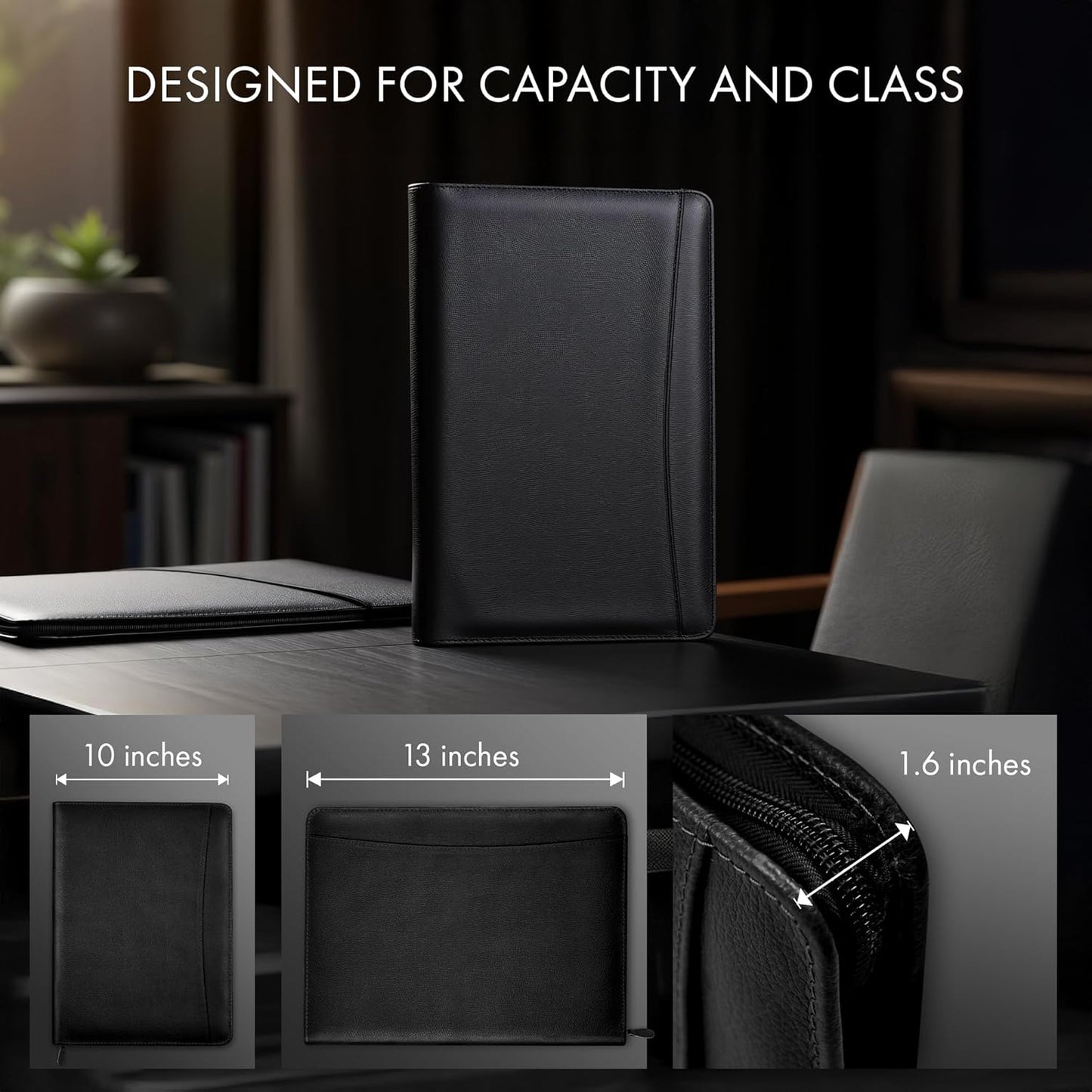 Professional Portfolio Zippered