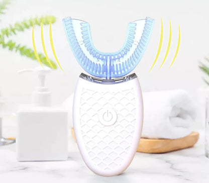 U-Shaped Electric Toothbrush with Ultrasonic Cleaning